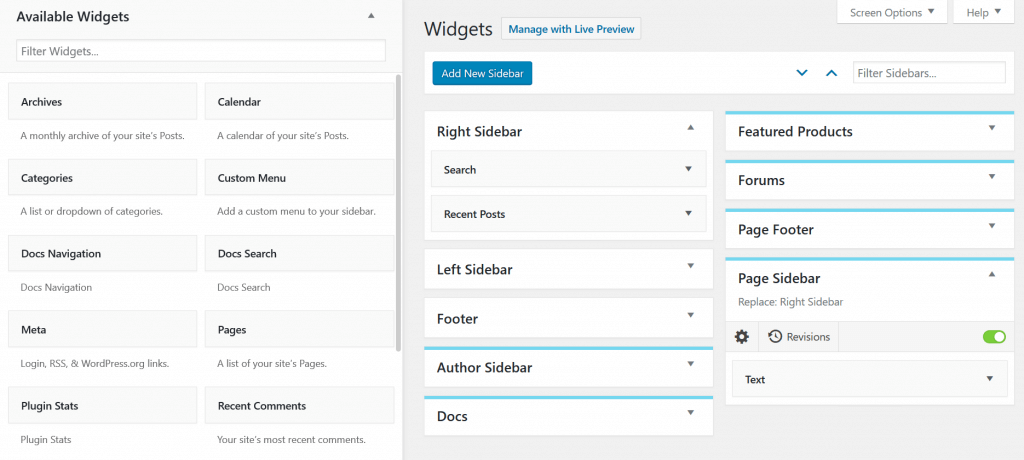 Content Aware Sidebars makes it easy to manage WordPress widgets